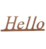 Ahşap Boyanababilir Mdf " Hello " Temalı Dekoratif Duvar Yazısı