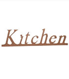 Ahşap Boyanababilir Mdf " Kitchen " Temalı Dekoratif Duvar Yazısı