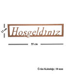 Ahşap Boyanababilir Mdf Çerçeveli " Hoşgeldiniz " Temalı Dekoratif Duvar Yazısı