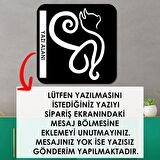 Veraart Işıklı  Kişiselleştirilebilir Kedi Temalı Tablo Danica Dekoratif Gece Lambası 40 cm