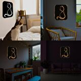 Veraart Işıklı Kişiselleştirilebilir Kedi Temalı Tablo Gayne Dekoratif Gece Lambası 40 cm