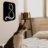 Veraart Işıklı Kişiselleştirilebilir Kedi Temalı Tablo Gayne Dekoratif Gece Lambası 40 cm