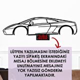 Veraart Işıklı Kişiselleştirilebilir Araba Temalı Tablo Lamborghini Dekoratif Gece Lambası 80 cm
