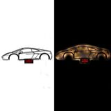 Veraart Işıklı Kişiselleştirilebilir Araba Temalı Tablo Lamborghini Dekoratif Gece Lambası 100 cm