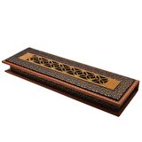 Tesbihane Krem Deri & Ahşap Kombinli Elegance Tesbih Kutusu