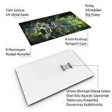 Doğa Manzaralı Cam Tablo - Karışık - Dikey Motif 01-004