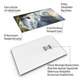 Doğa Manzaralı Cam Tablo - Karışık - Dikey Motif 01-030