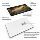 Doğa Manzaralı Cam Tablo - Karışık - Dikey Motif 01-033