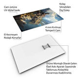 Doğa Manzaralı Cam Tablo - Karışık - Dikey Motif 01-035