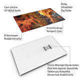 Doğa Manzaralı Cam Tablo - Karışık - Dikey Motif 01-041