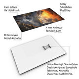 Doğa Manzaralı Cam Tablo - Karışık - Dikey Motif 01-042