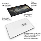 Doğa Manzaralı Cam Tablo - Karışık - Dikey Motif 01-043