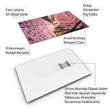 Doğa Manzaralı Cam Tablo - Karışık - Dikey Motif 01-054