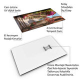 Doğa Manzaralı Cam Tablo - Karışık - Dikey Motif 01-070