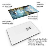 Doğa Manzaralı Cam Tablo - Karışık - Dikey Motif 01-078