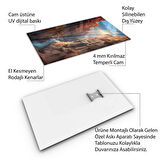 Doğa Manzaralı Cam Tablo - Karışık - Dikey Motif 01-096