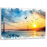 Doğa Manzaralı Cam Tablo - İstanbul - Yatay Motif 02-001