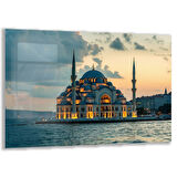 Doğa Manzaralı Cam Tablo - İstanbul - Yatay Motif 02-009