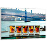 Doğa Manzaralı Cam Tablo - İstanbul - Yatay Motif 02-011