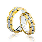 Taşlı Altın Alyans 1101-2