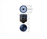 FİLTRE YAĞ POC FELİCİA FABİA A2 CADDY GOLF  66 67 1,6 96>