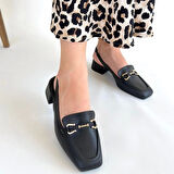 Joone Siyah Cilt Topuklu Ayakkabı