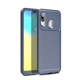 Smcase Samsung Galaxy A20E Kılıf Negro Karbon Silikon   Nano Ekran Koruyucu