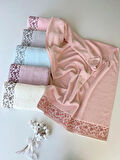90X150 SARRA HÜRREM BANYO HAVLUSU-PEMBE