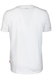 Erkek Tişört Bisiklet Yaka Beyaz %100 Pamuk Slim Fit Baskılı T-shirt NCS JEANS 1104