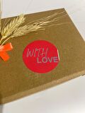 With Love Kırmızı Yuvarlak Yapışkanlı Etiket 5x5 cm 100 adet
