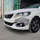 Peugeot 301 2012-2021 Uyumlu Üniversal Astra H lip Esnek Ön Lip 2 Parça Tampon Altı Dil Karlık Ön Ek
