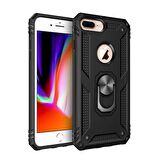 Smcase iPhone 7 Plus Vega Yüzüklü Tank Kapak Kılıf  Nano Ekran Koruyucu