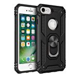 Smcase iPhone 7 Vega Yüzüklü Tank Kapak Kılıf  Nano Ekran Koruyucu