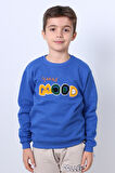 ERKEK ÇOCUK ŞARDONLU SWEAT MOOD NAKIŞ DETAYLI RİBANALI E35