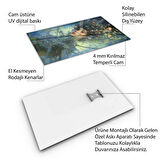 İnsan Cam Tablo - Karışık - Dikey Motif 01-008