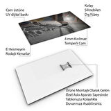 İnsan Cam Tablo - Karışık - Dikey Motif 01-045