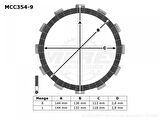 Trw Debriyaj Balatası Alman Mcc354-9 Suzukı Gsx-r 600 750 (08-14)