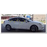 Markadan Citroen C5 Krom Cam Çıtası 2008 Sonrası 6 Parça Paslanmaz Çelik