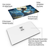 İnsan Cam Tablo - Güzel Kadınlar - Yatay Motif 03-078