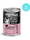 MYCAT MOJO BLACK NO:1  TAHILSIZ 400GR KUZU ETLİ YAVRU KEDİ KONSERVESİ   24'LÜ