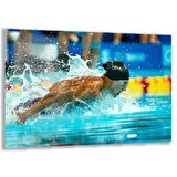 İnsan Cam Tablo - Spor Yapanlar - Yatay Motif 04-021