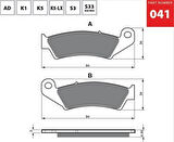 Gold Fren Balatası 041 Ön Honda Crf 230 L M 250 450 X R Xl 650 V Transalp Xrv 750 Afrıca Twın