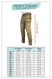 Erkek Siyah Beli Lastikli Kargo Pantolon 1601569