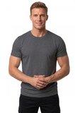 DeepSEA Erkek Antrasit Slim Fit %90 Pamuk Likralı Yumuşak Dokulu Basic Tişört 1801131