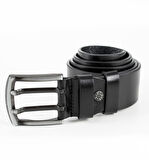 Erkek Siyah Çift Dilli Spor Kemer 1801295