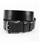 Erkek Siyah Çift Dilli Spor Kemer 1801295