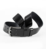 Erkek Siyah Çift Dilli Spor Kemer 1801295