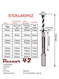Kare delik delme matkap ucu 8*8 mm