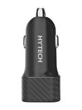 Hytech HY-X49 43W PD 25W + USB QC3.0 Siyah Araç Şarj Cihazı
