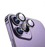 İPHONE 14 PRO İPHONE 14 PRO MAX UYUMLU SAFİR CAM TELEFON KAMERA LENS KORUYUCU MOR
